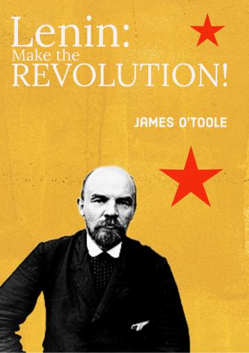 The cover of the book showing a picture of Lenin with a red start next to his head.