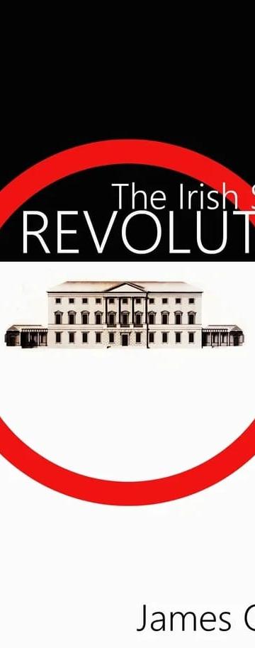 The cover of the book, showing a red circle around a picture of Leinster House