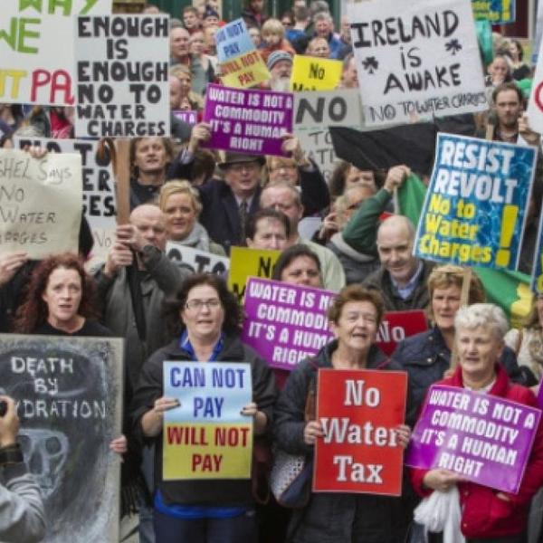 Water charges protest