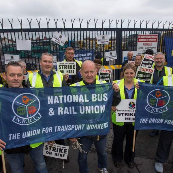 NBRU Bus strike picket