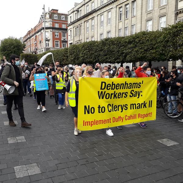 March for Debenhams workers in Dublin