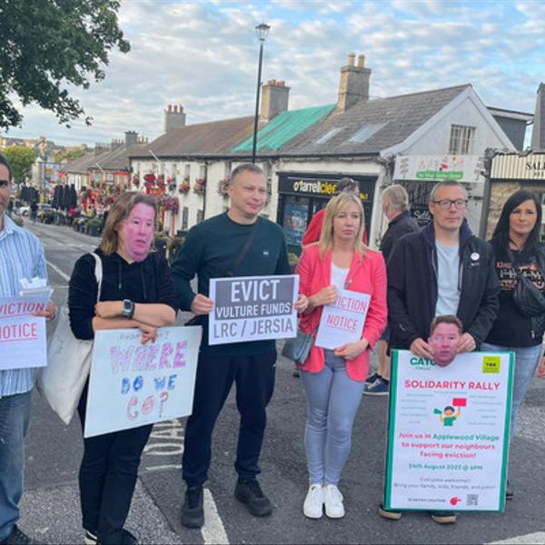 Tenants from Applewood estates in Swords protest