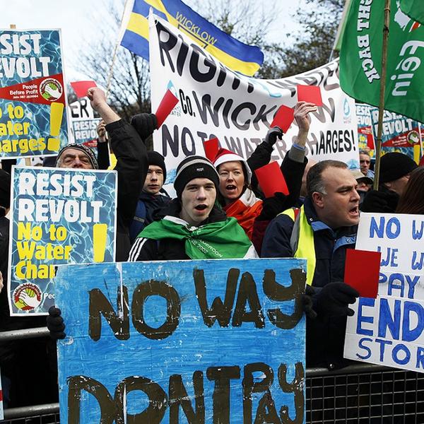 Water charges protest