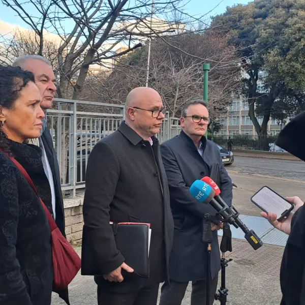 Union leaders at pay talks