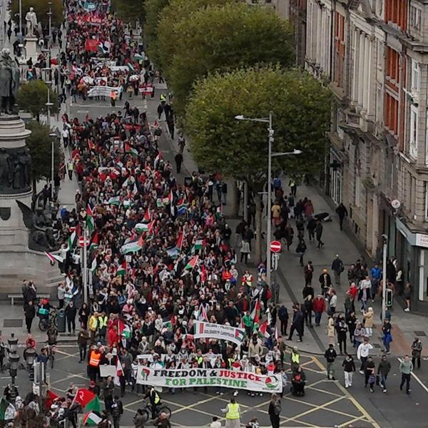 Palestine solidarity protest in Dublin