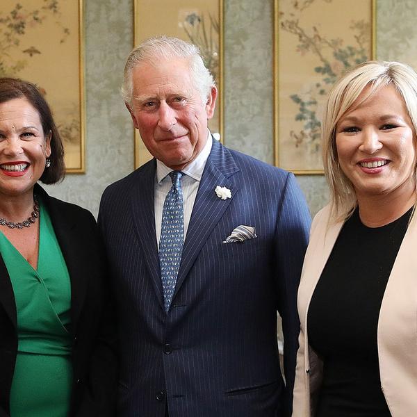 Mary Lou McDonald with British King Charles Windsor