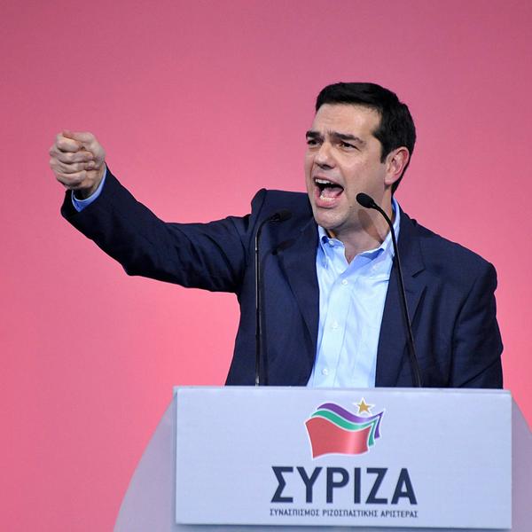 Greek party Syriza rally