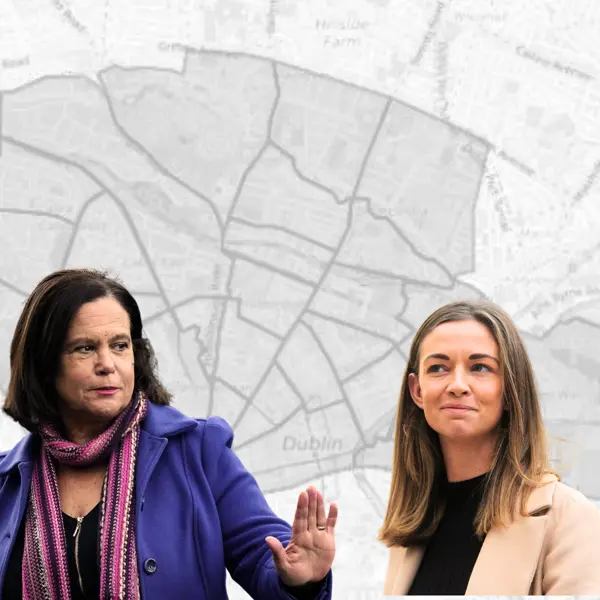Mary Lou McDonald and Holly Cairns