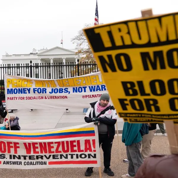 Protest against war on Venezuela outside the Whitehouse
